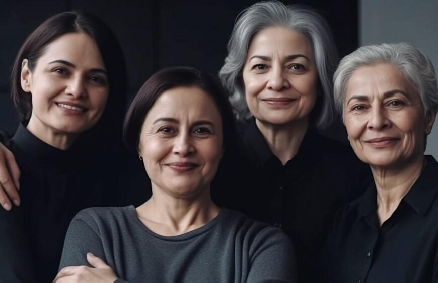 Menopause – Impact across age groups and treatments provided.